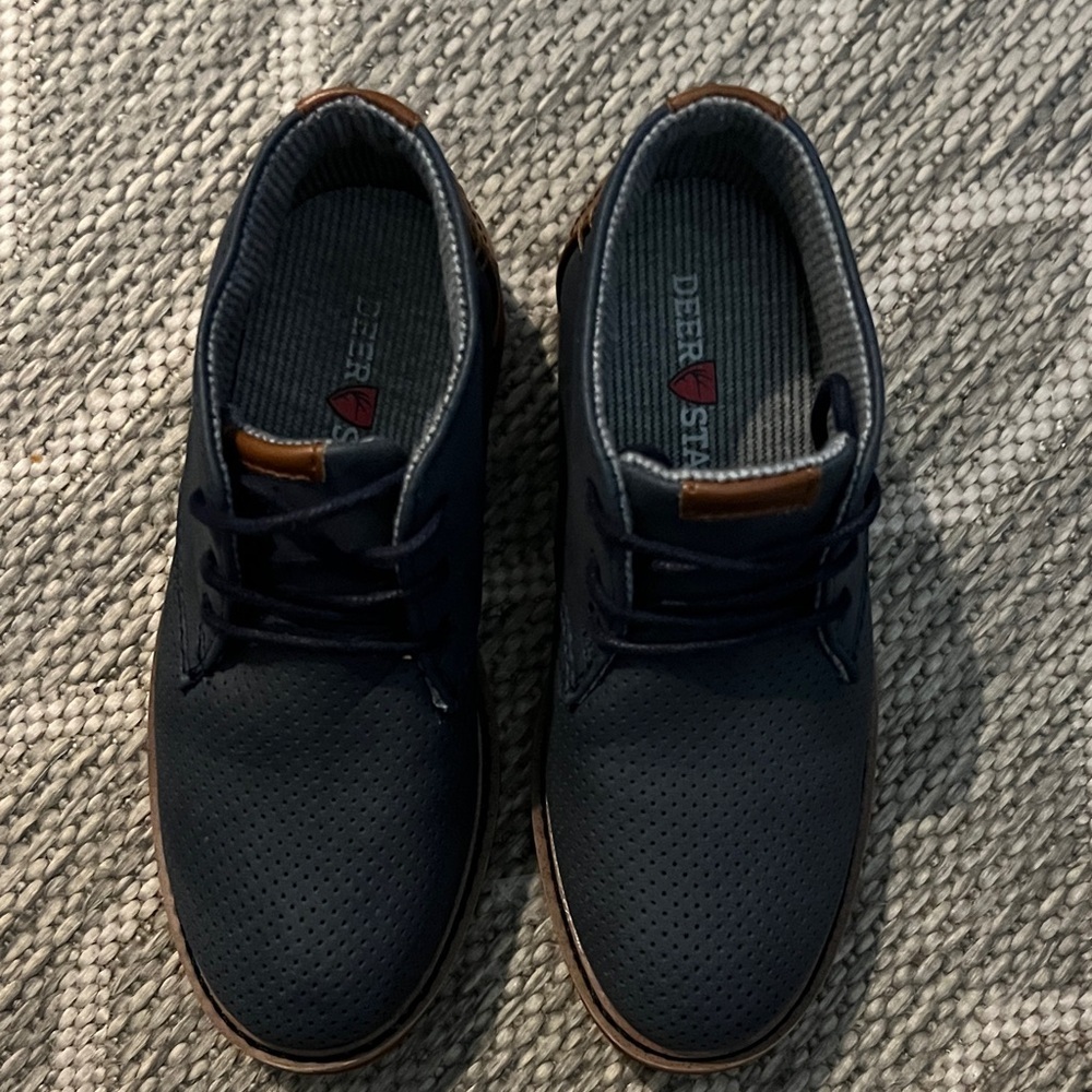Deer Stags Boy’s Navy Chukka Boots